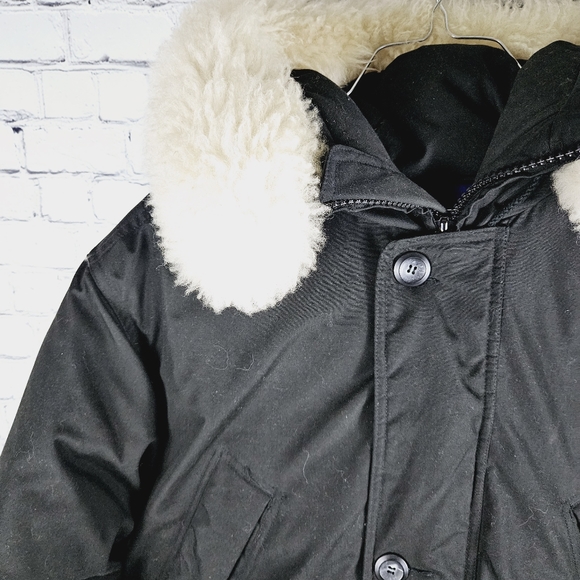 EDDIE BAUER | vintage goose down sheep fur trim parka winter jacket - Picture 2 of 11